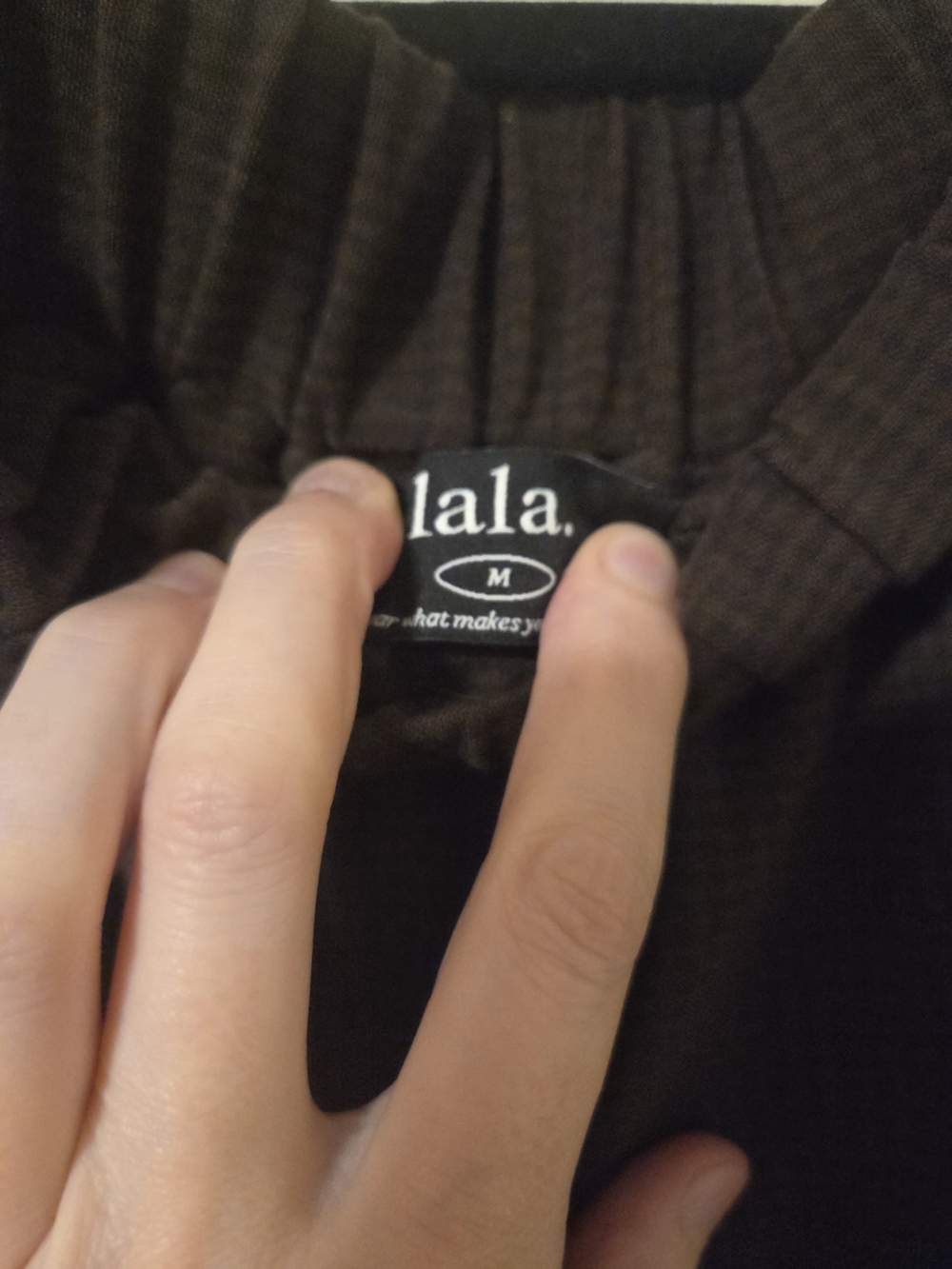 Dressed in LALA No Saint Harem Checkered Pants (Like New - Size M) - Picture 4 of 5